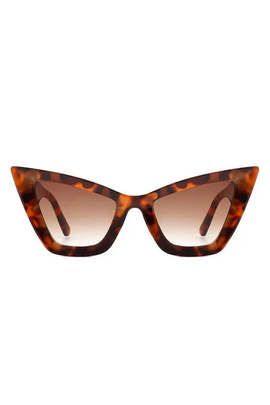 Retro Square Vintage Fashion Cat Eye Sunglasses