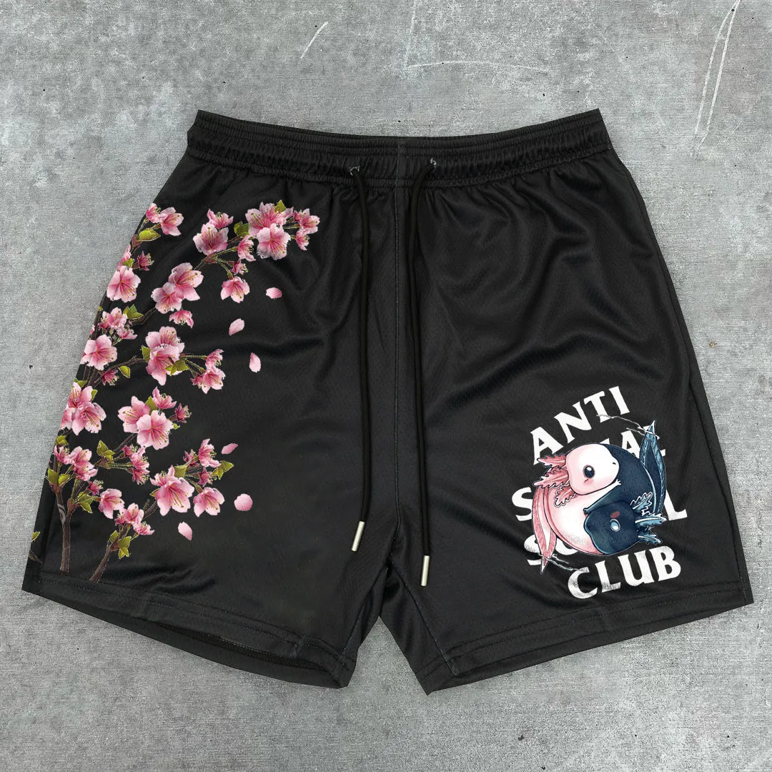 Retro Trend Art Carp Street Shorts