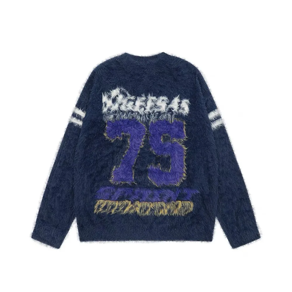 “Retro trend college sports style"Sweater
