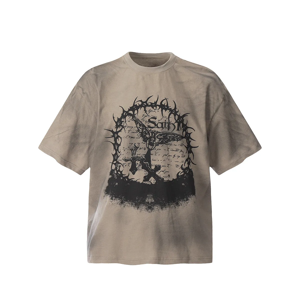 Retro trend thorn pattern tee-D728 | Inspanda