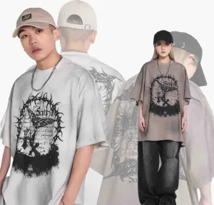 Retro trend thorn pattern tee-D728 | Inspanda