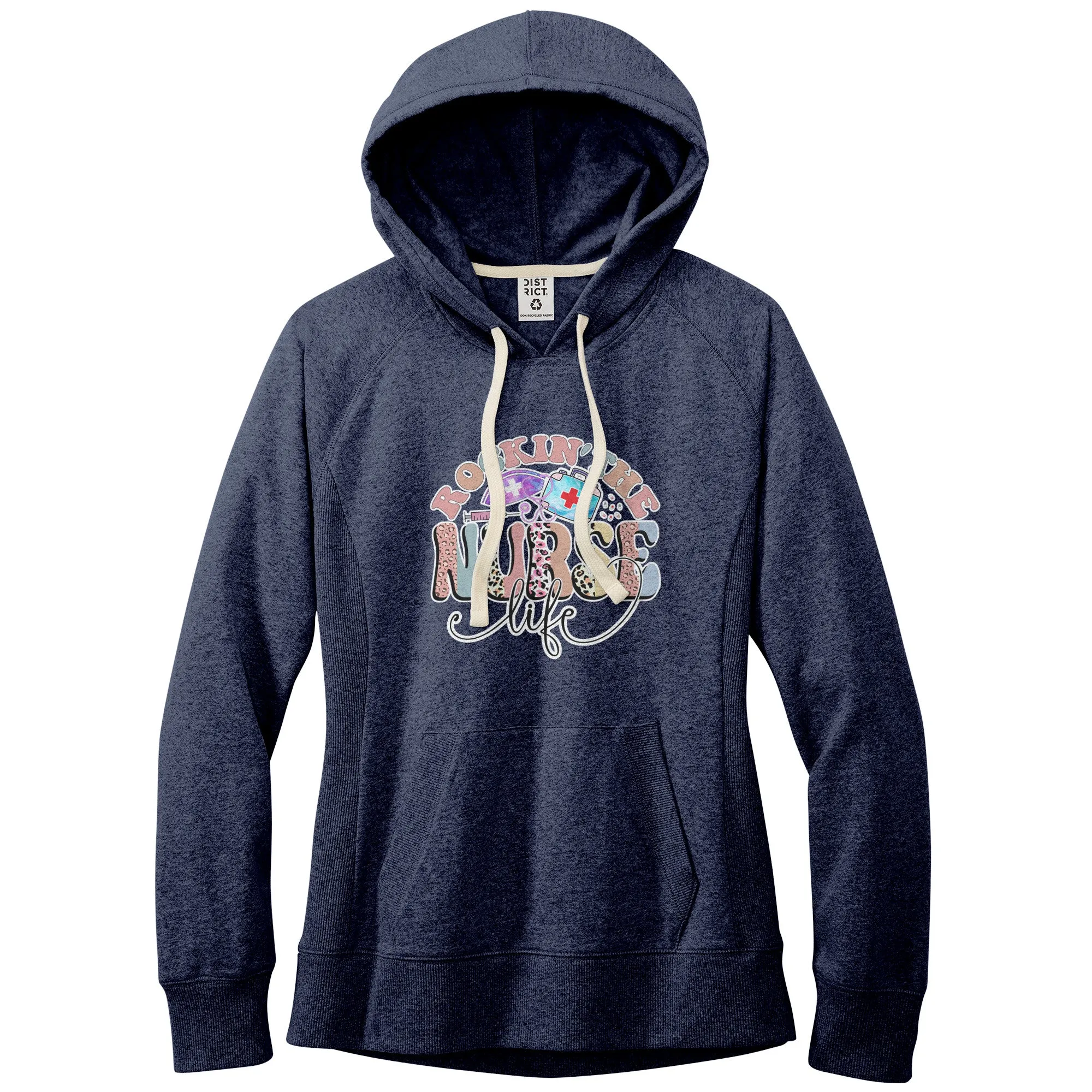 Rockin' The Nurse Life Women's Fleece Hoodie Jacket
