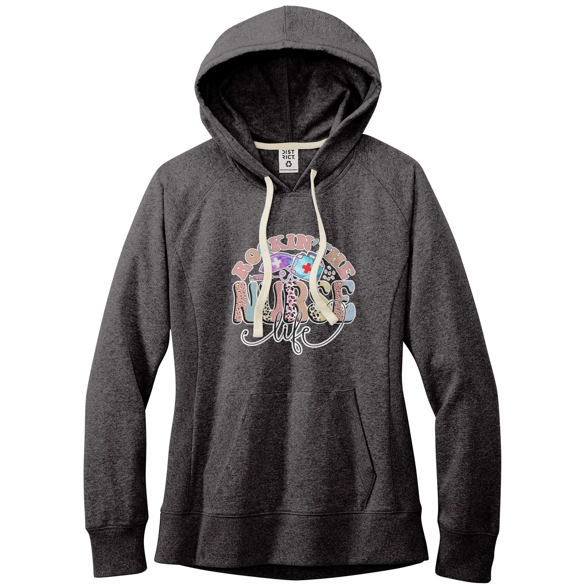 Rockin' The Nurse Life Women's Fleece Hoodie Jacket