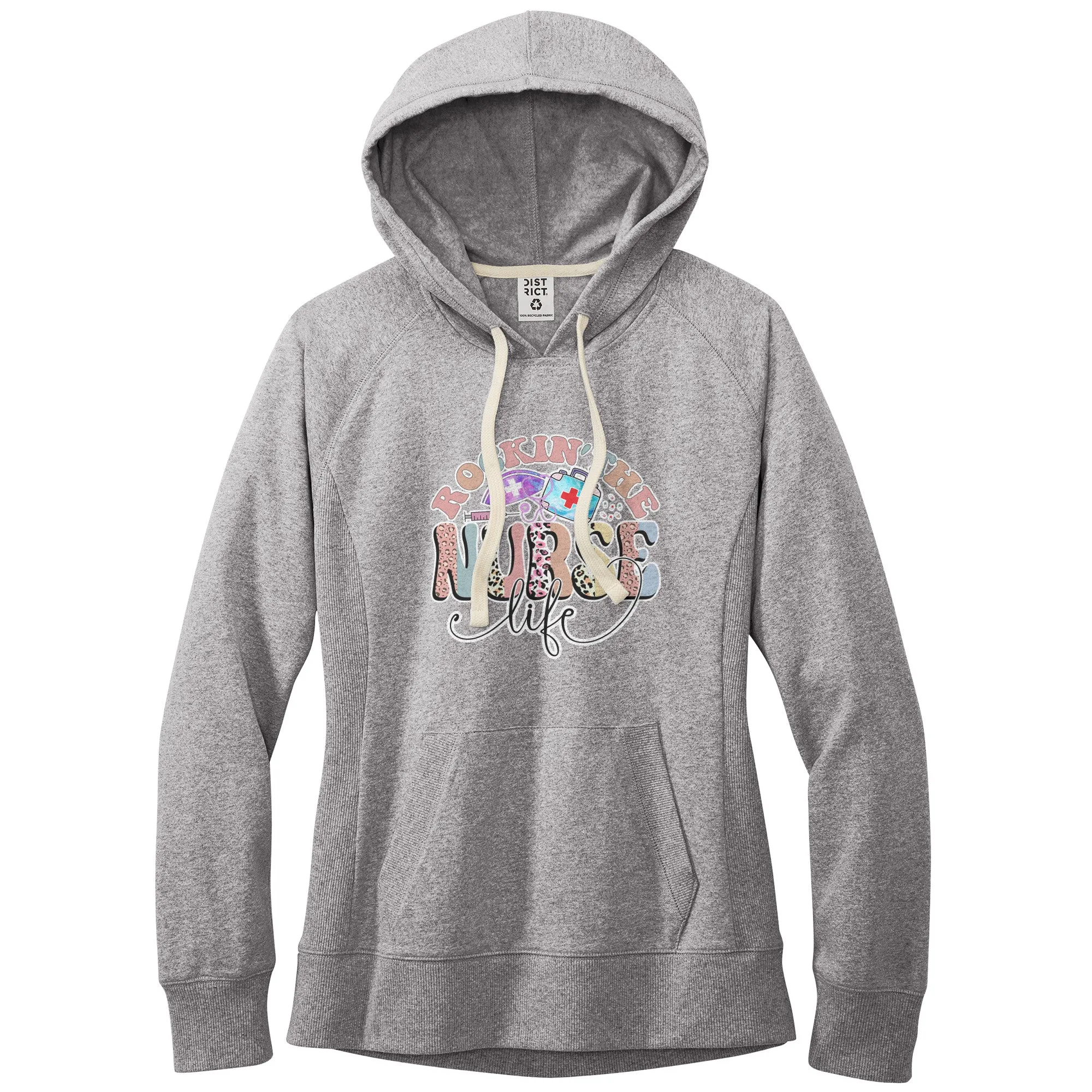 Rockin' The Nurse Life Women's Fleece Hoodie Jacket