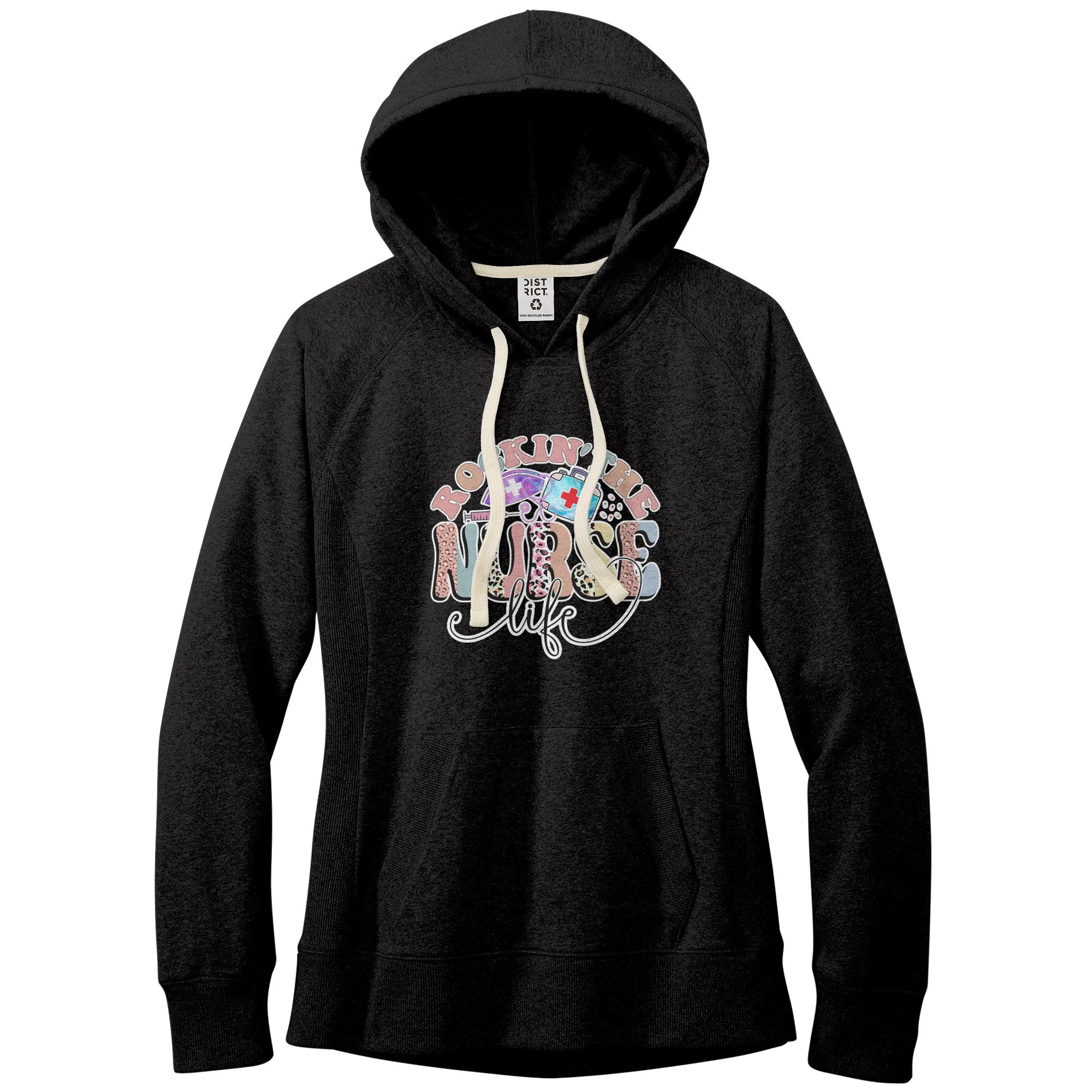 Rockin' The Nurse Life Women's Fleece Hoodie Jacket