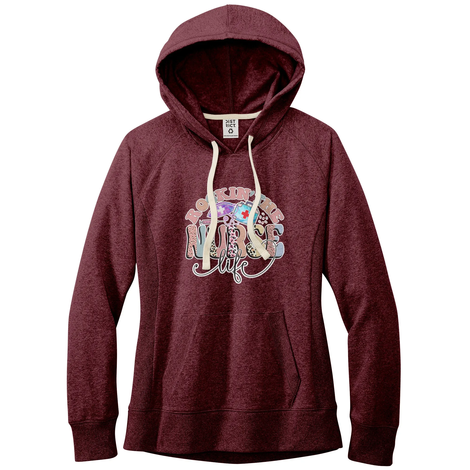 Rockin' The Nurse Life Women's Fleece Hoodie Jacket