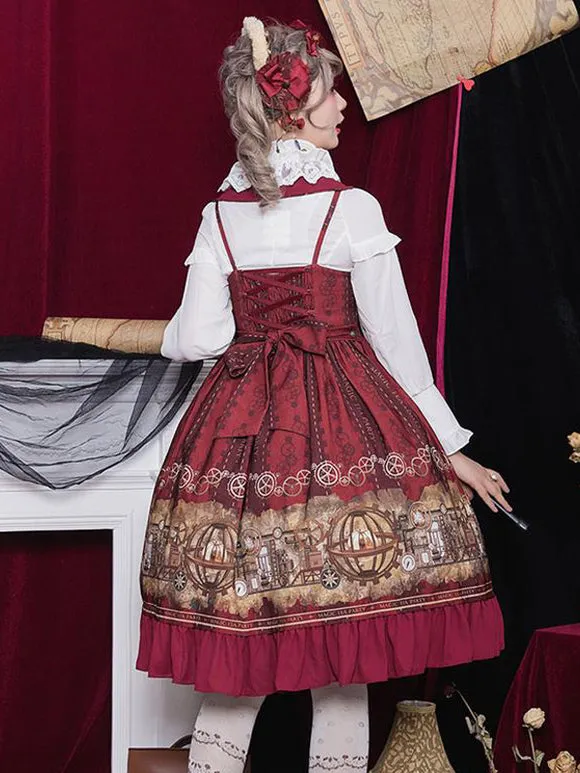 ROCOCO Style Lolita Accessories Coffee Brown Chains Bow Headwear Miscellaneous