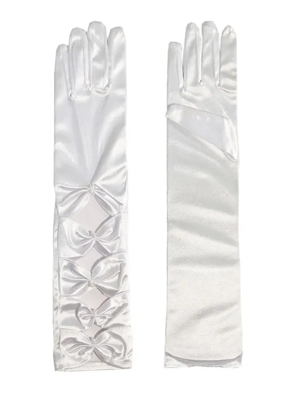 ROCOCO Style Lolita Accessories White Bows Polyester Accessory Miscellaneous