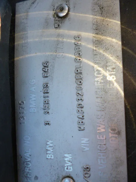 S2651 3' E46 Coupe 325Ci M54 AUTO 2003/03