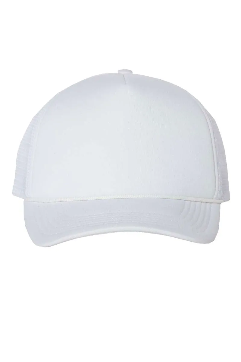Satin Black Bow Foam Mesh Back Trucker Cap