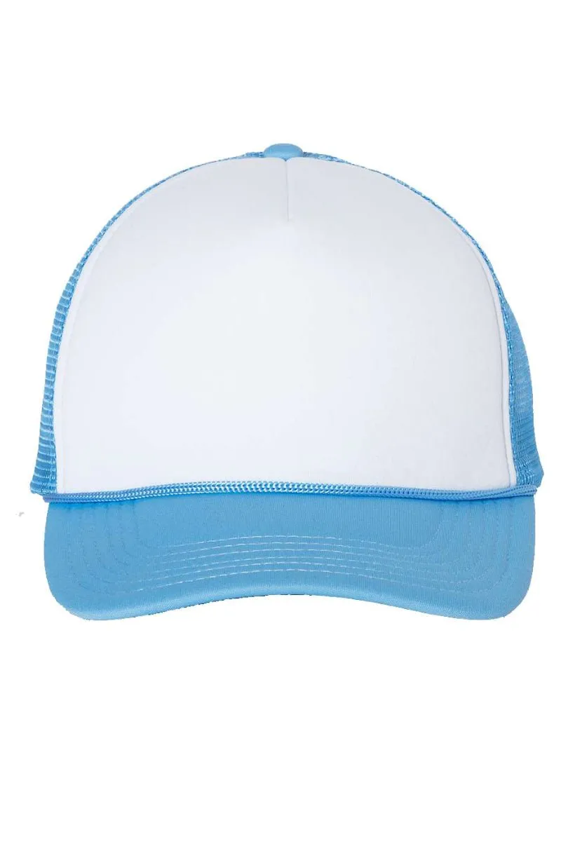 Satin Black Bow Foam Mesh Back Trucker Cap