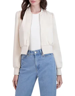 Satin Bomber Jacket