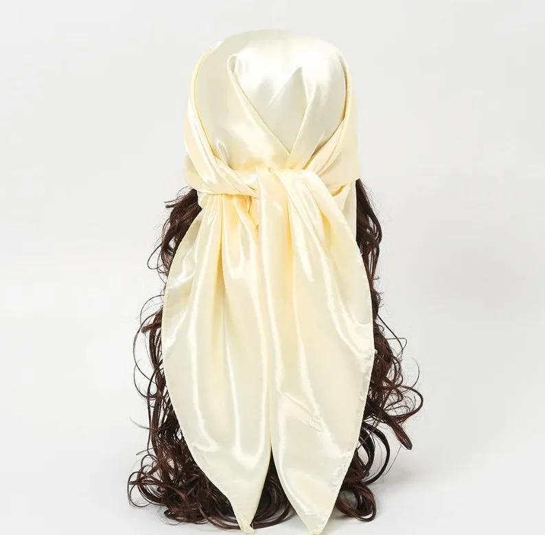Satin Head Scarf | Head Wrap | Satin Headband | Satin Scarf | Adjustable Scarf | Satin Lined Hoodie Scarf | Satin Bonnet | Satin Baby Bonnet