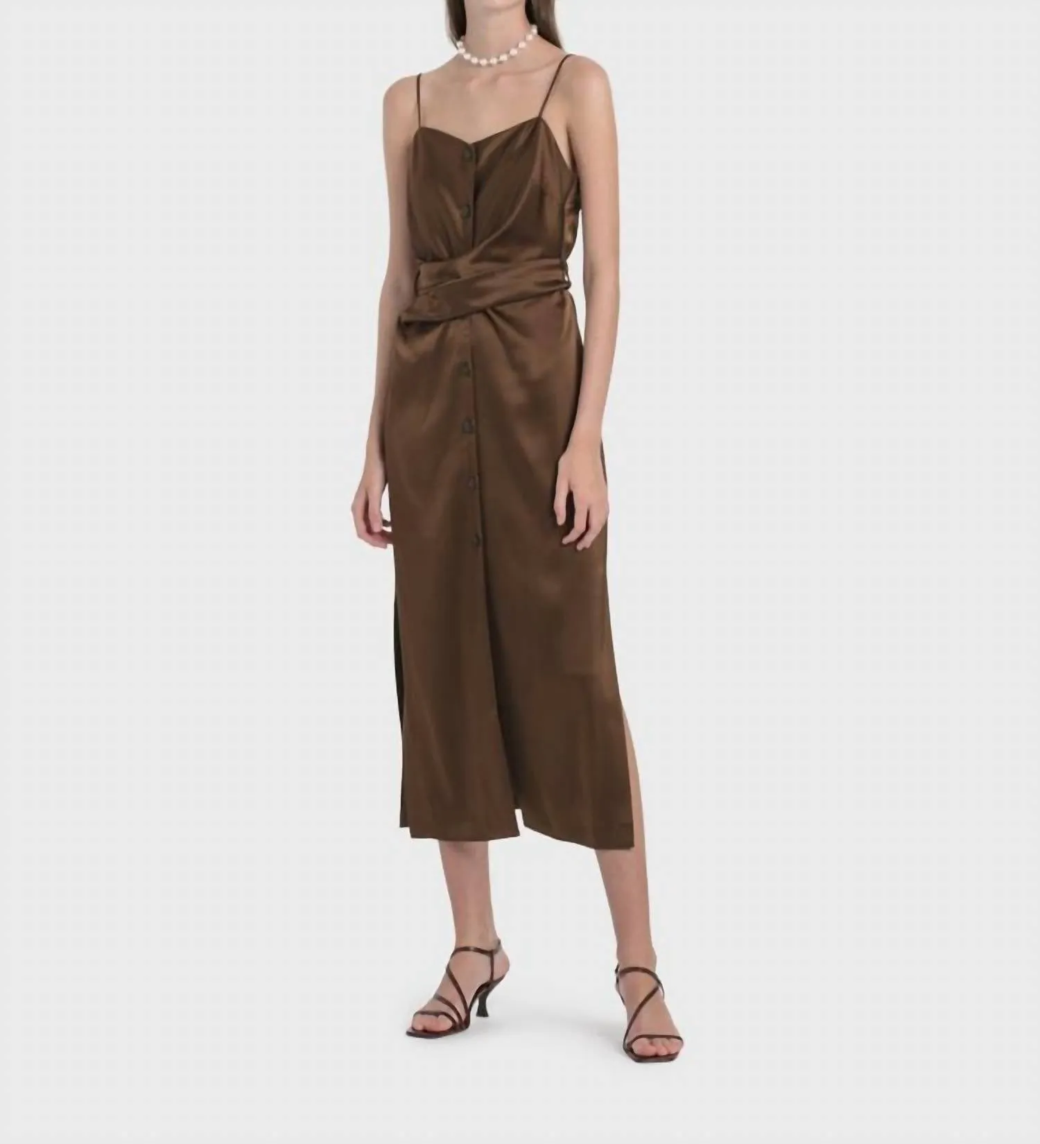 Sayan Dress In Brown