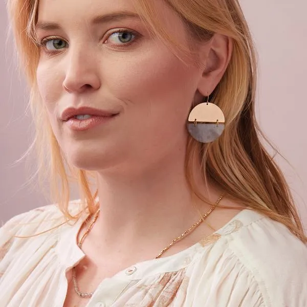 Scout Curated Wears Stone Full Moon Earring - Howlite