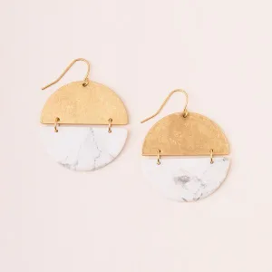 Scout Curated Wears Stone Full Moon Earring - Howlite
