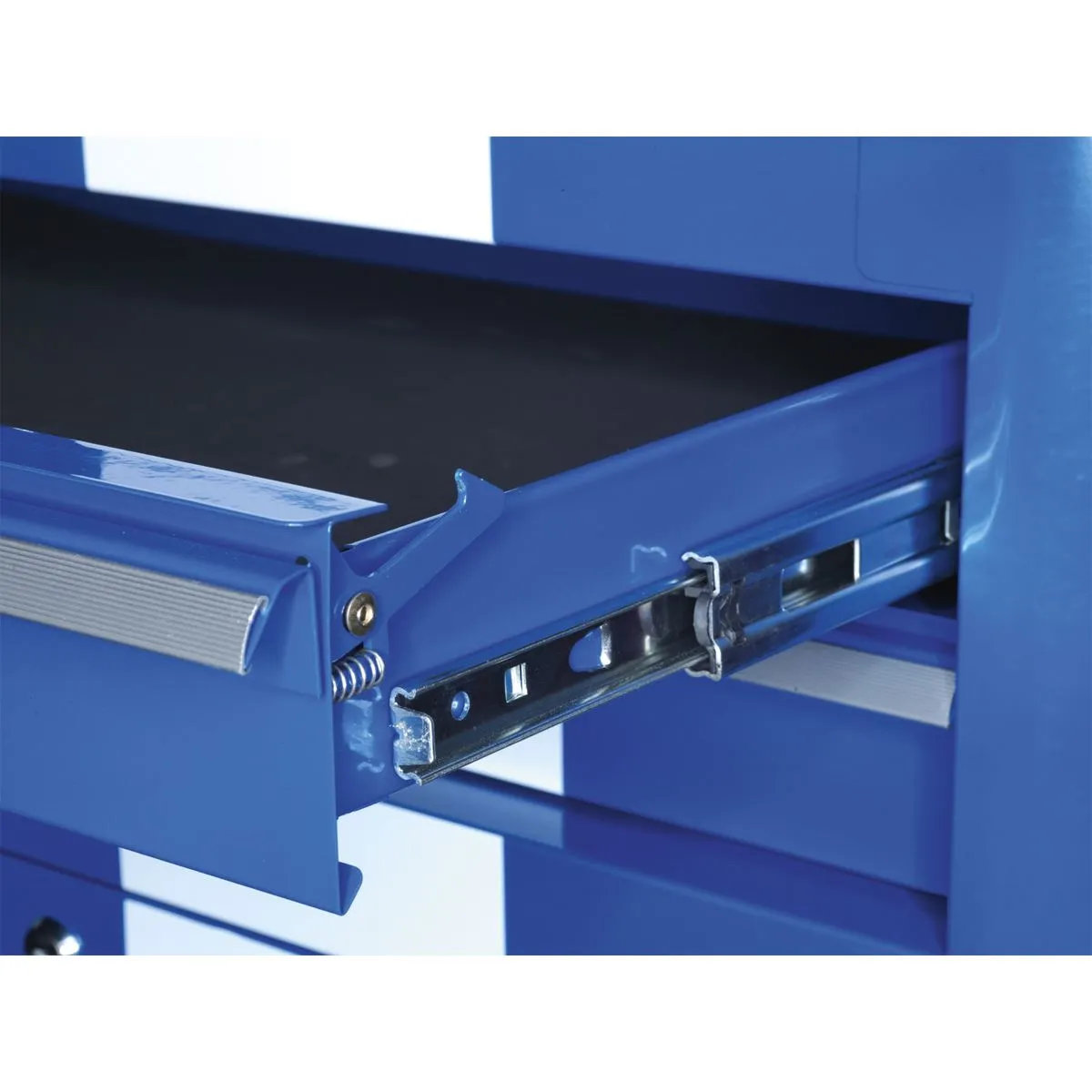 Sealey Premier Rollcab 4 Drawer Retro Style - Blue with White Stripes