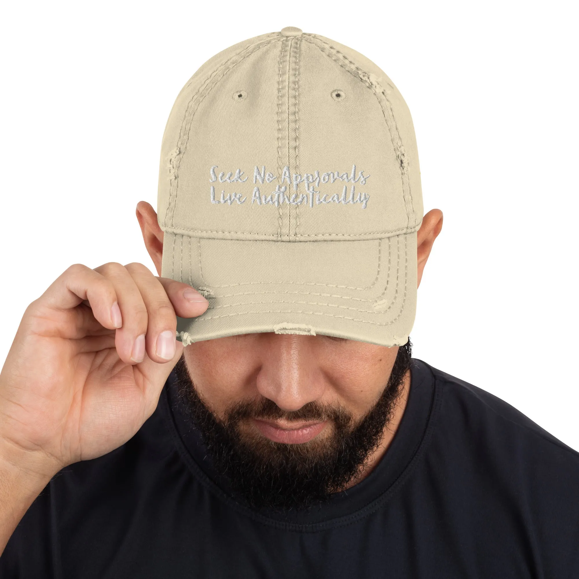 Seek No Approvals Distressed Hat