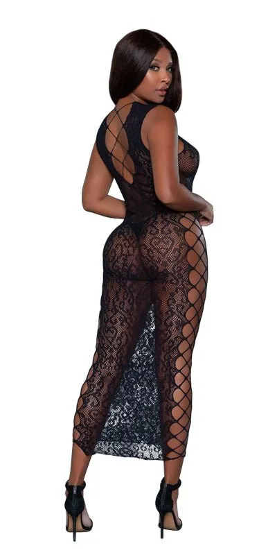 Sexy Fallen For You Sheer Maxi Dress