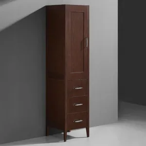 Shaker Auxiliary Column - Wall Mount - 18" Wood/Brandy
