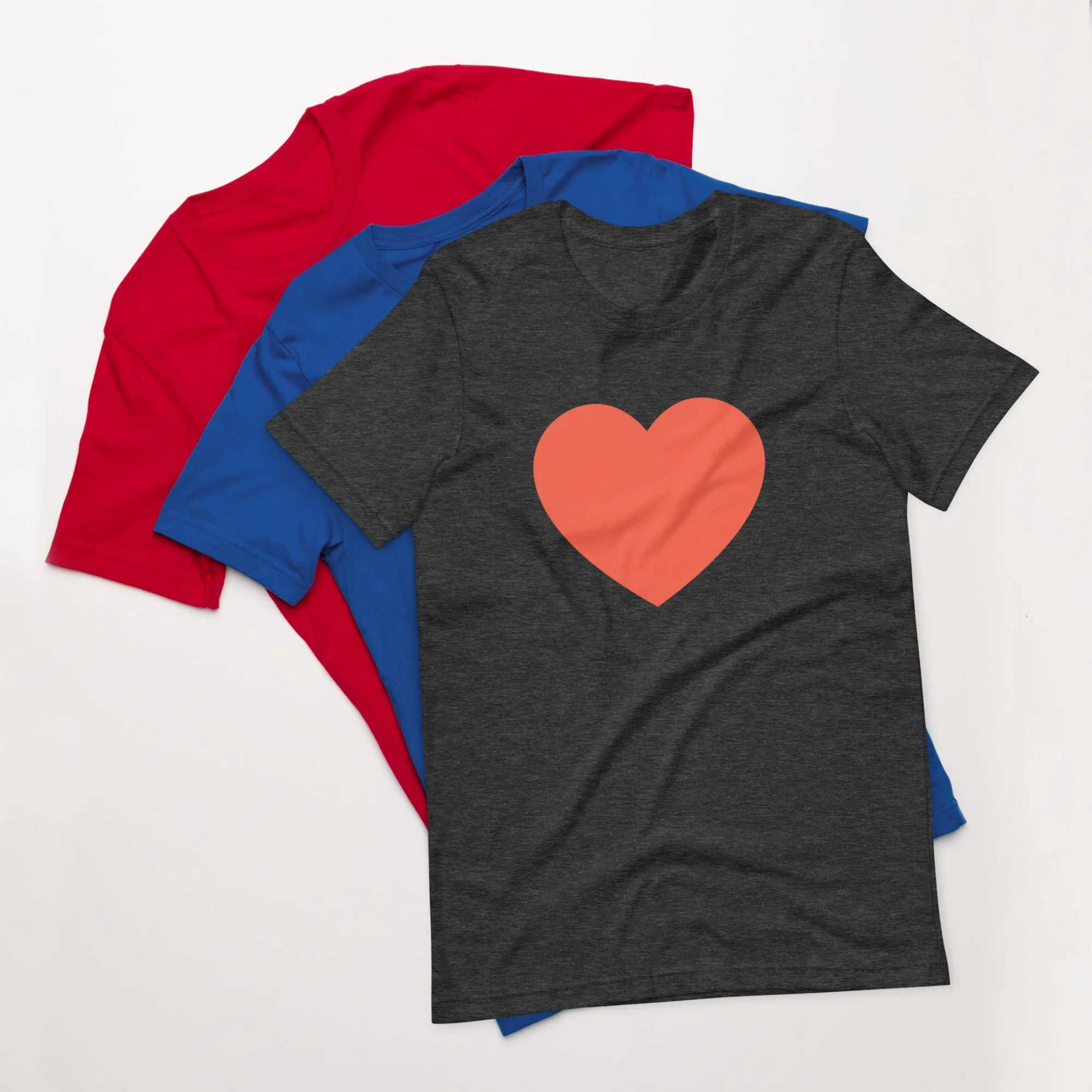 Shop Pink Heart Unisex T-Shirt - Casual Style for Every Occasion