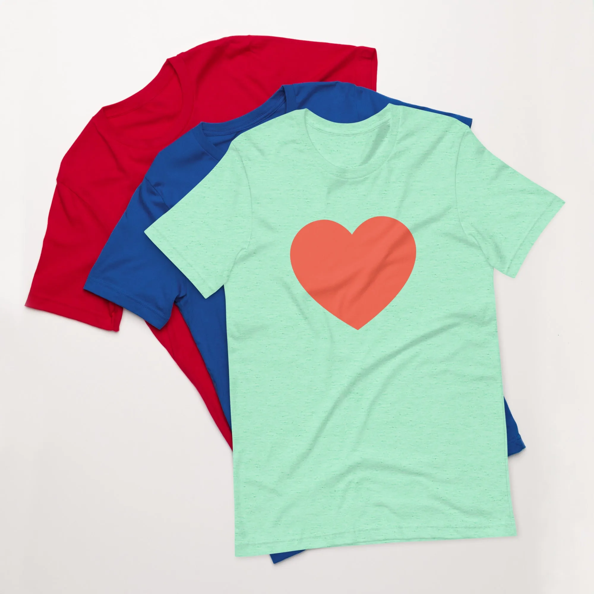 Shop Pink Heart Unisex T-Shirt - Casual Style for Every Occasion