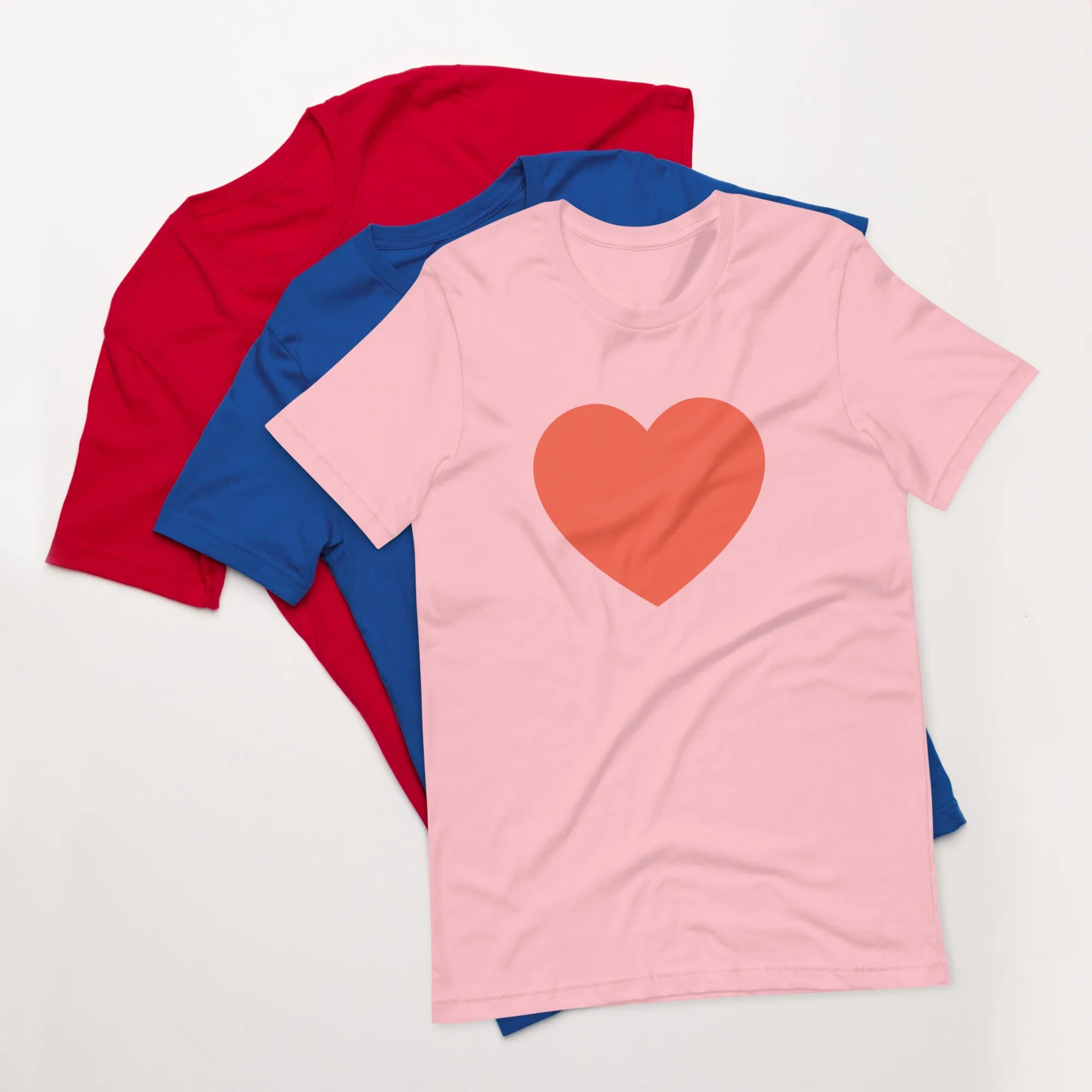 Shop Pink Heart Unisex T-Shirt - Casual Style for Every Occasion