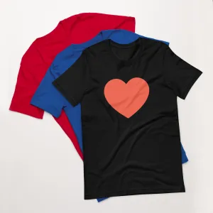 Shop Pink Heart Unisex T-Shirt - Casual Style for Every Occasion