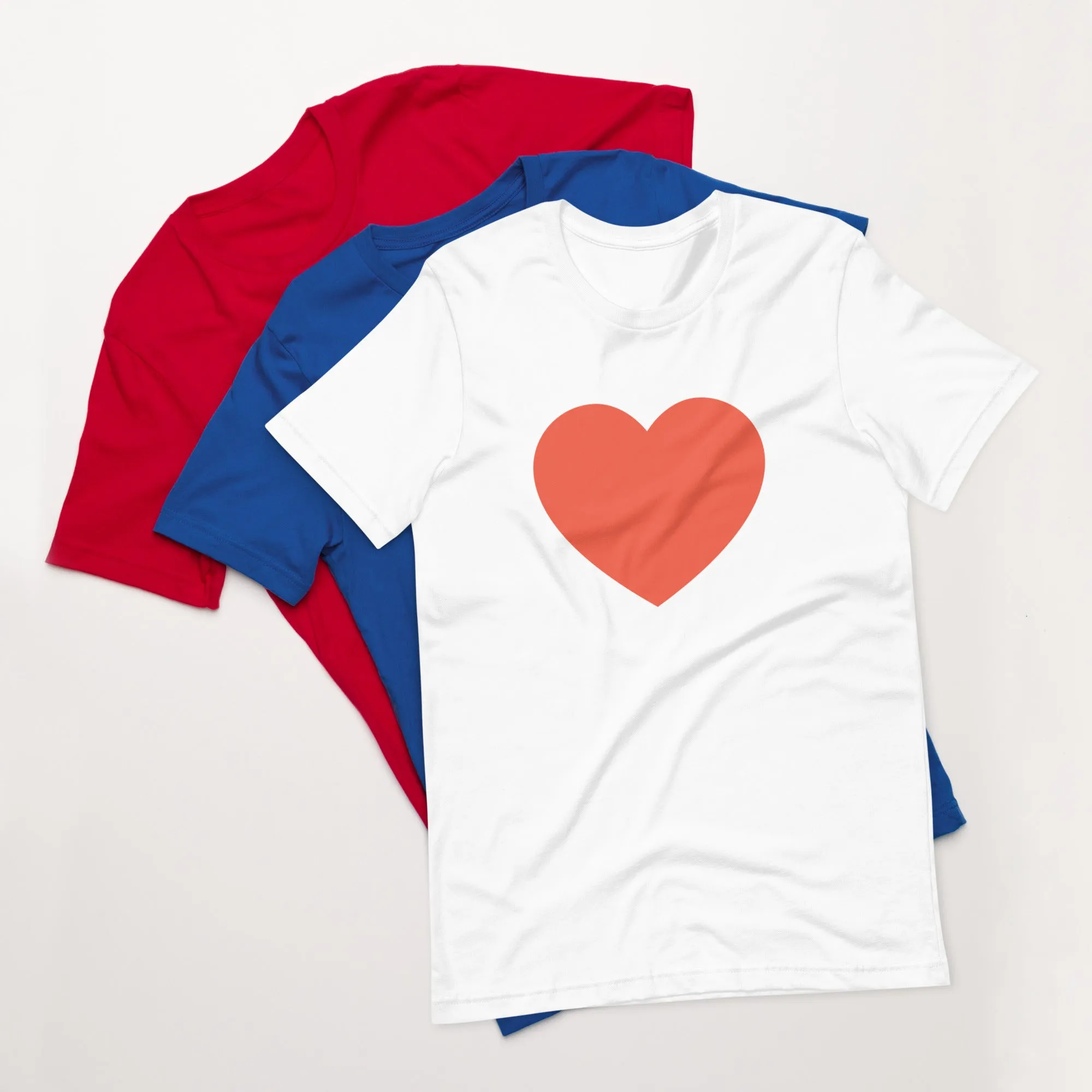 Shop Pink Heart Unisex T-Shirt - Casual Style for Every Occasion