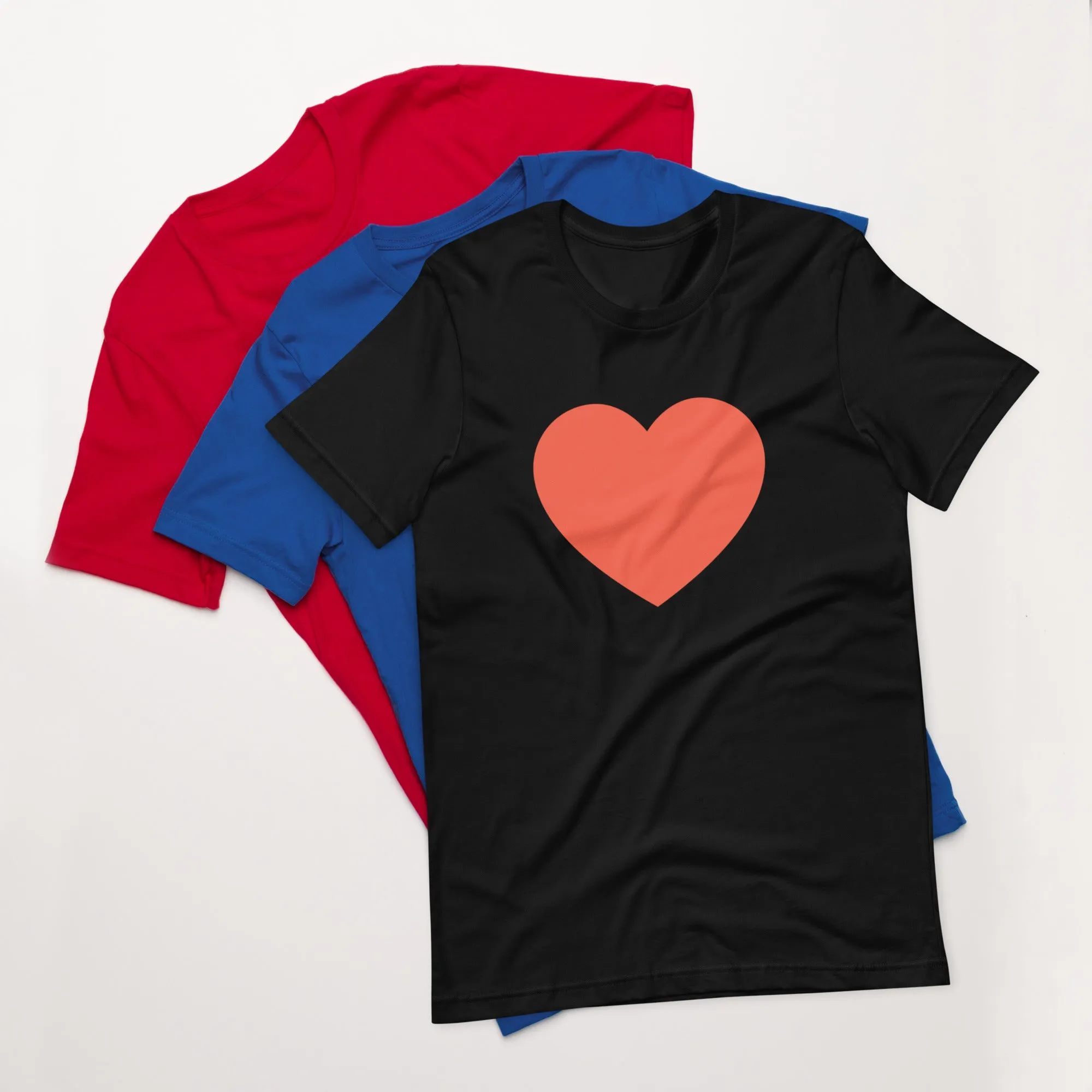 Shop Pink Heart Unisex T-Shirt - Casual Style for Every Occasion