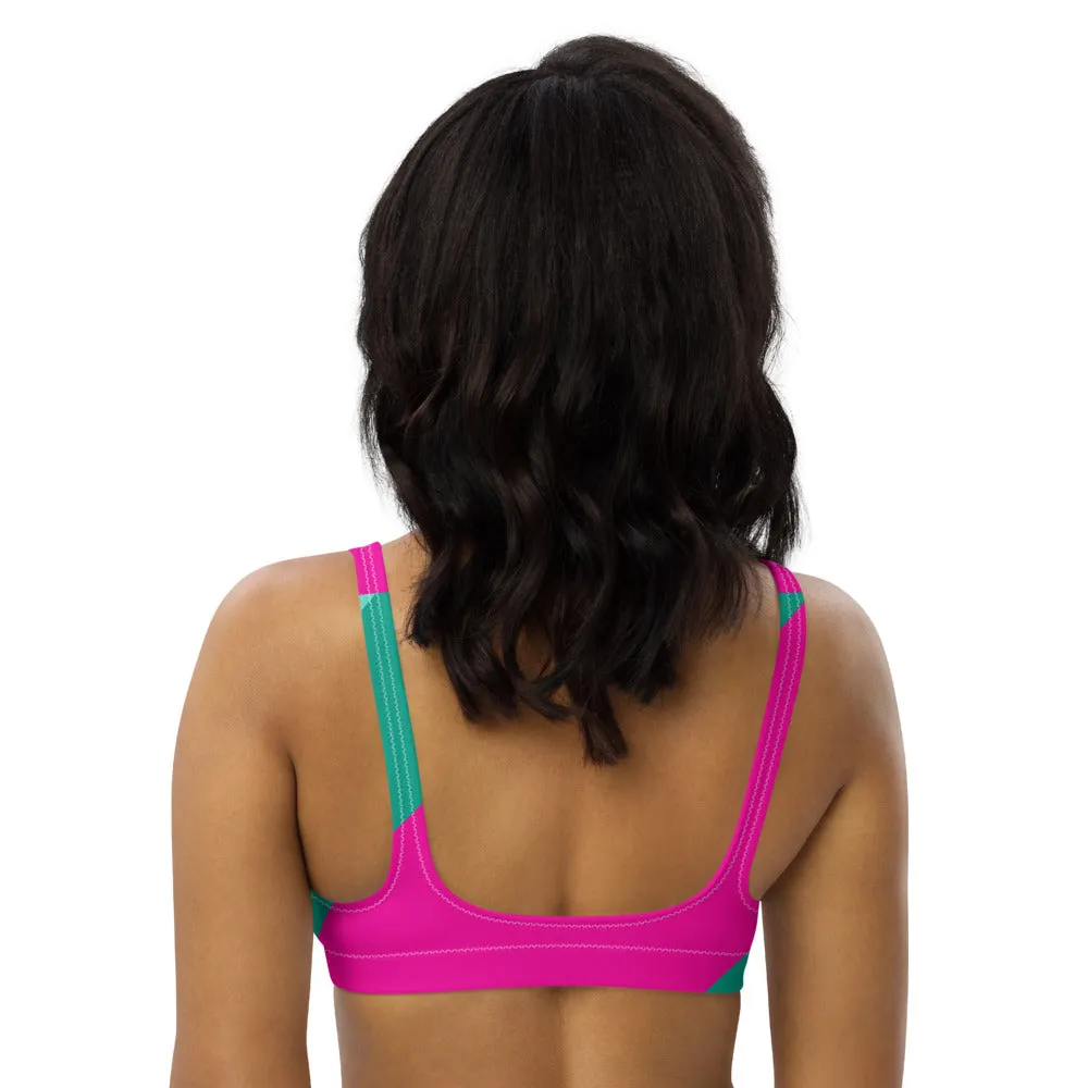 Signature Color Block Mint Sports Bralette