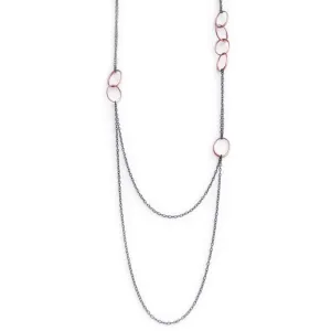 small "o" scatter necklace