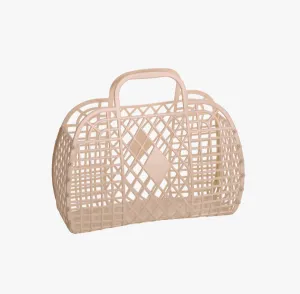 Small Retro Basket - Latte
