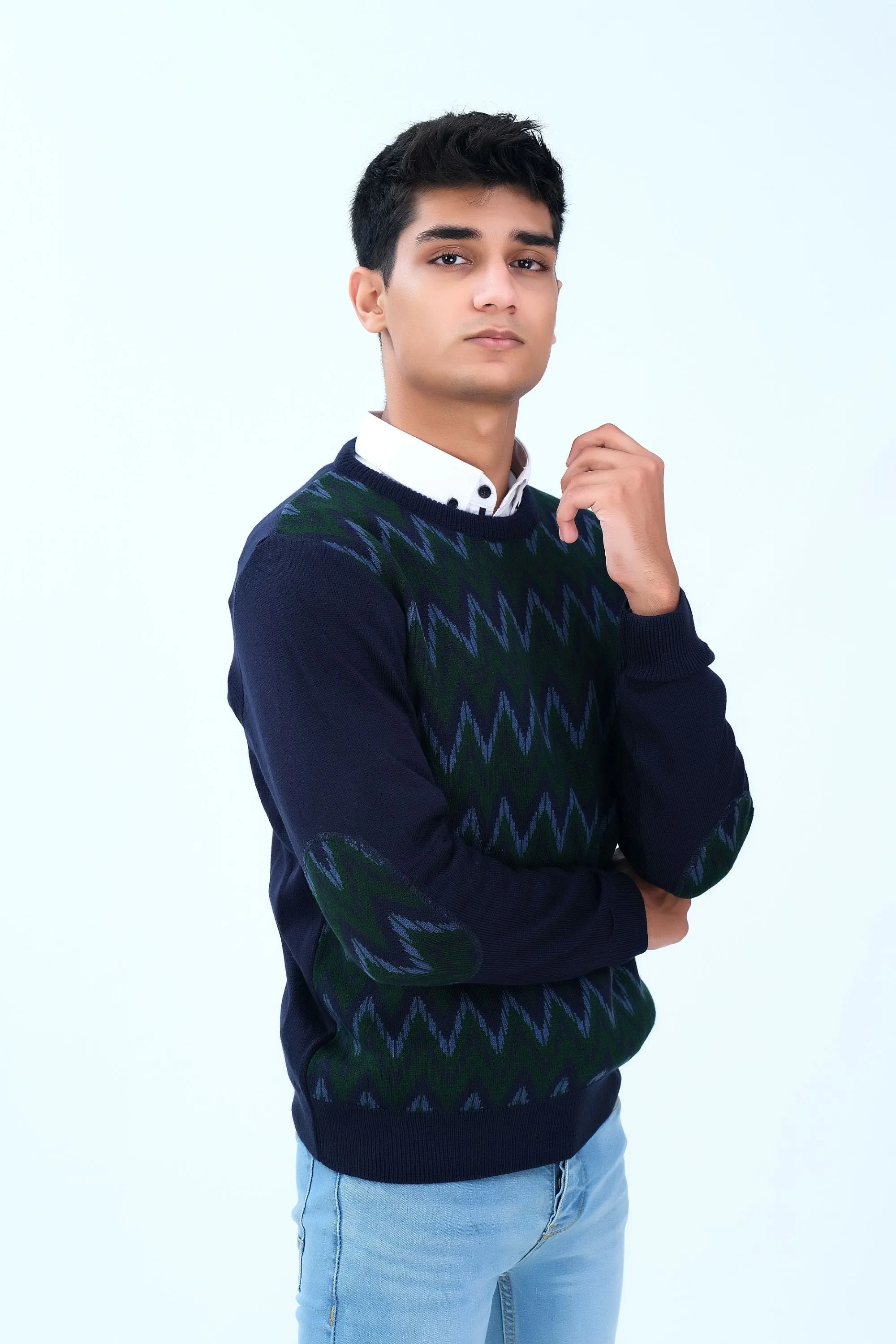 Smart Navy Sweater
