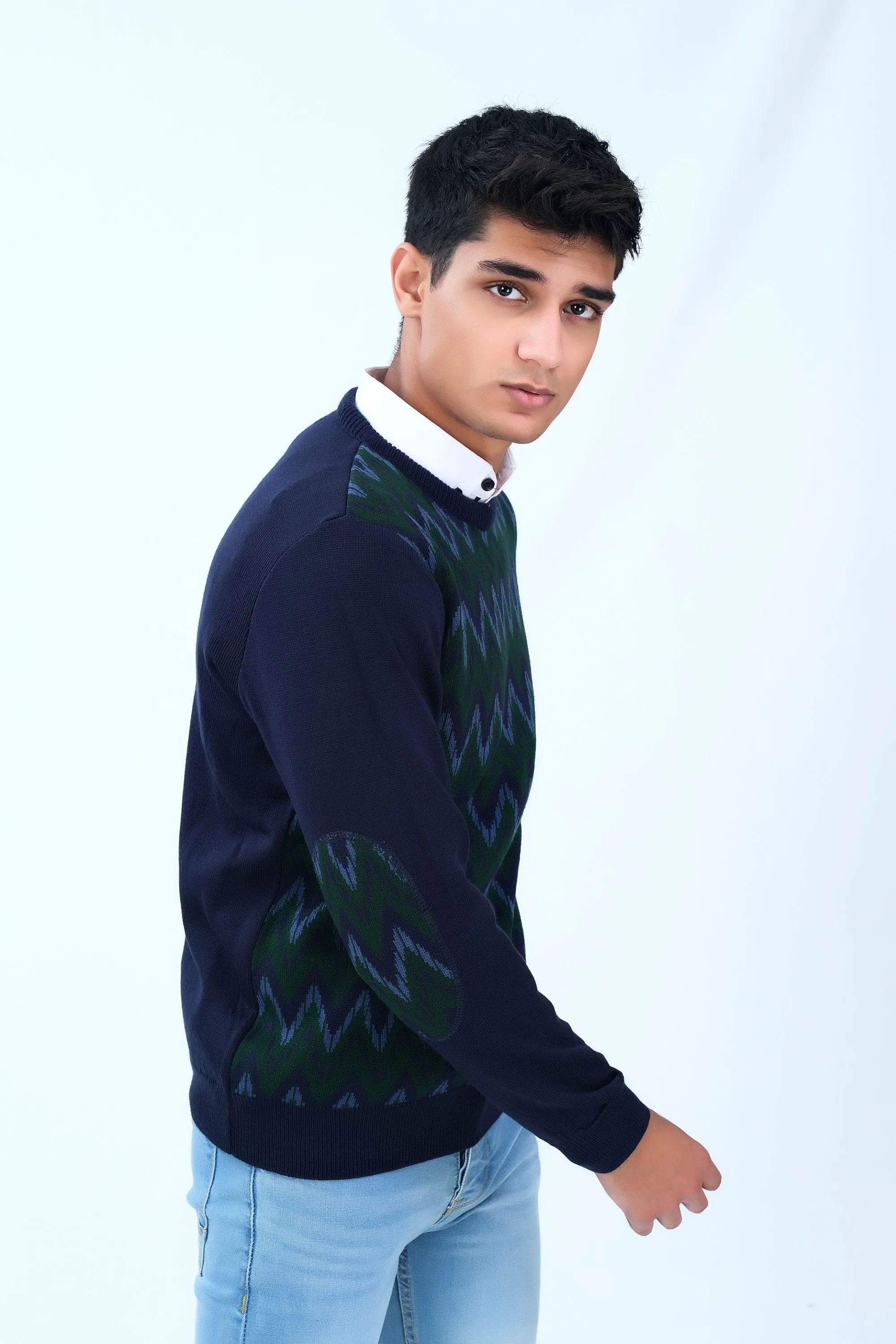 Smart Navy Sweater