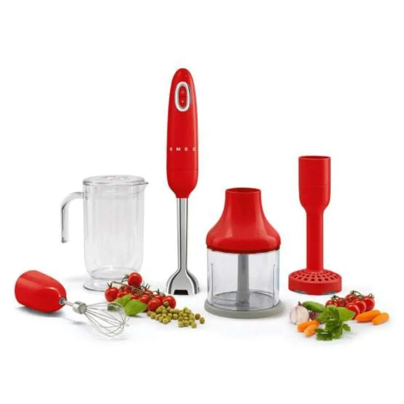 Smeg Retro Hand Blender Red HBF02RDSA