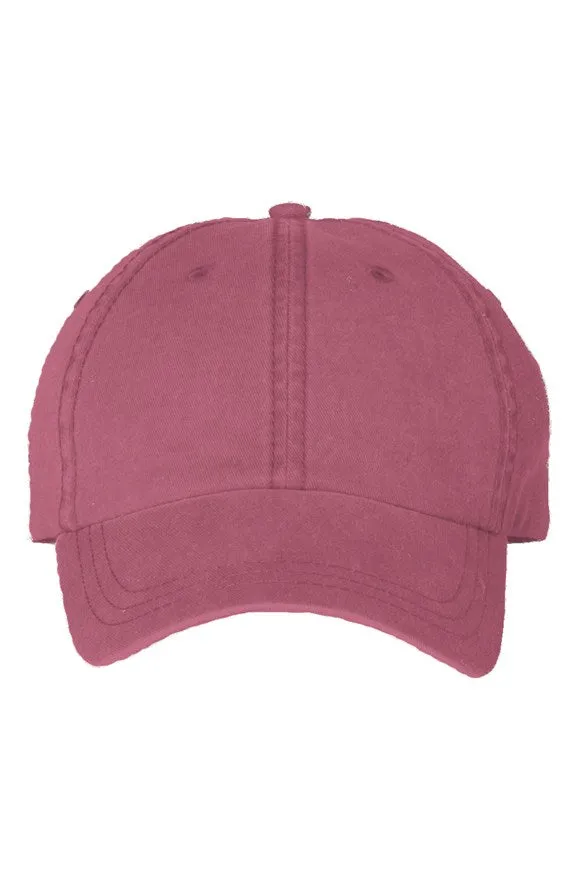 SMF Pigment Dyed Cardinal Mom Cap