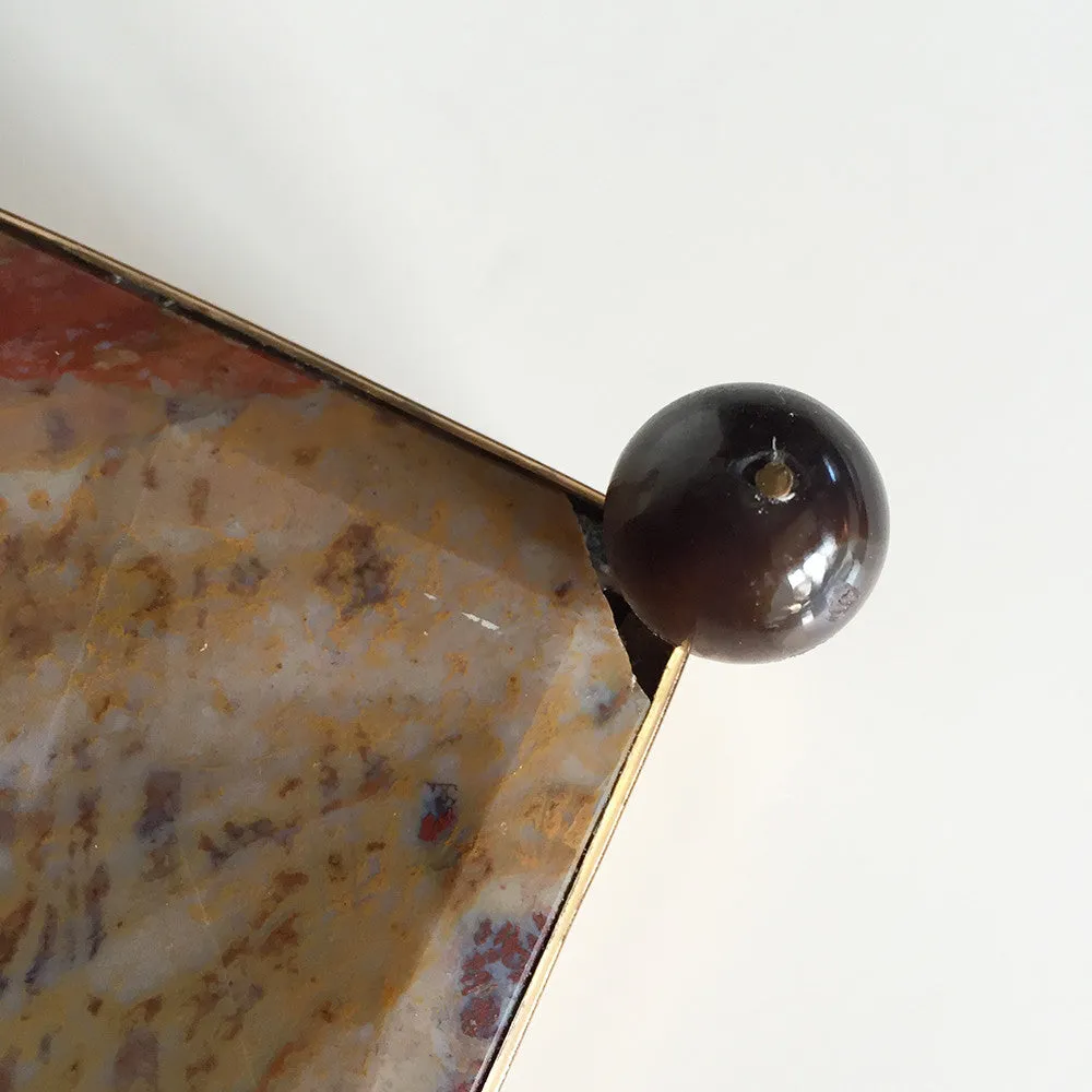 SOLD  Continental 19th C. Onyx and Gilt-Metal-Mounted Table Box