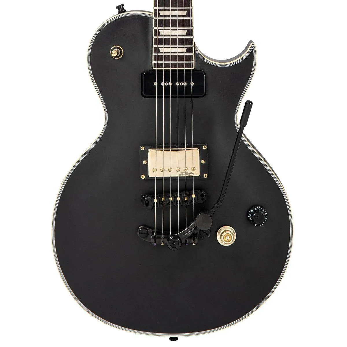 SOLD – Vintage V100 ProShop Custom-Build ~ Matte Black Maple Neck