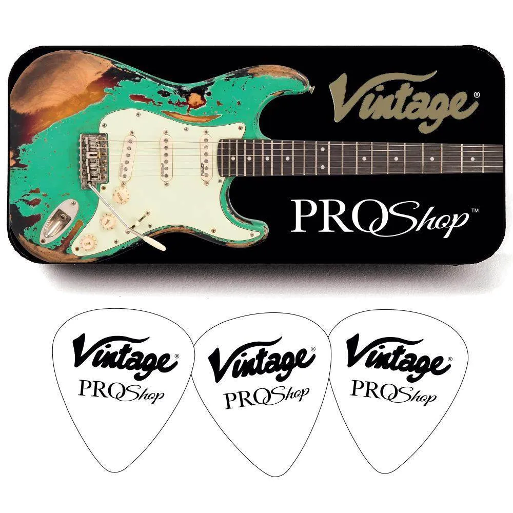 SOLD – Vintage V100 ProShop Custom-Build ~ Matte Black Maple Neck