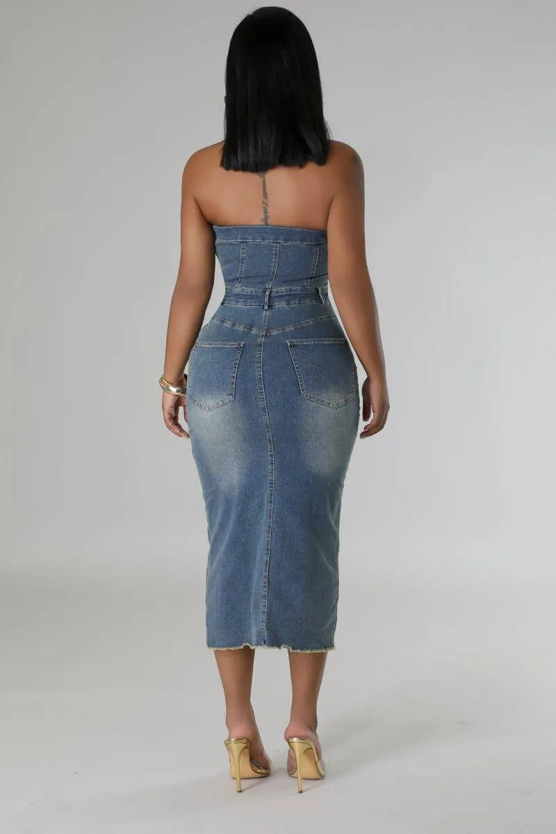 Sophisticated Denim Dress
