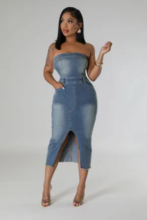 Sophisticated Denim Dress