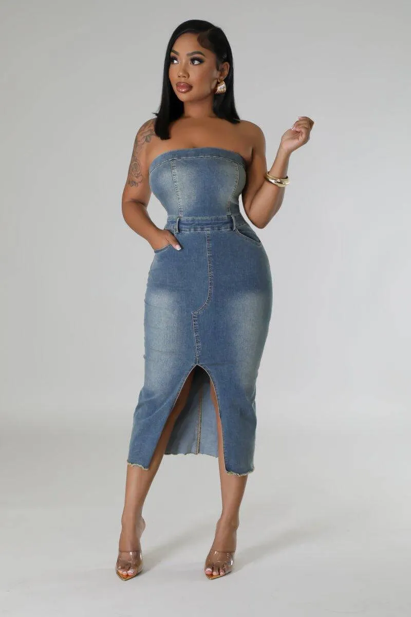Sophisticated Denim Dress