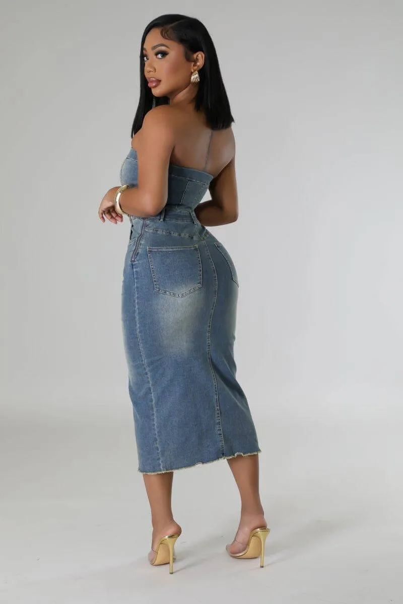 Sophisticated Denim Dress