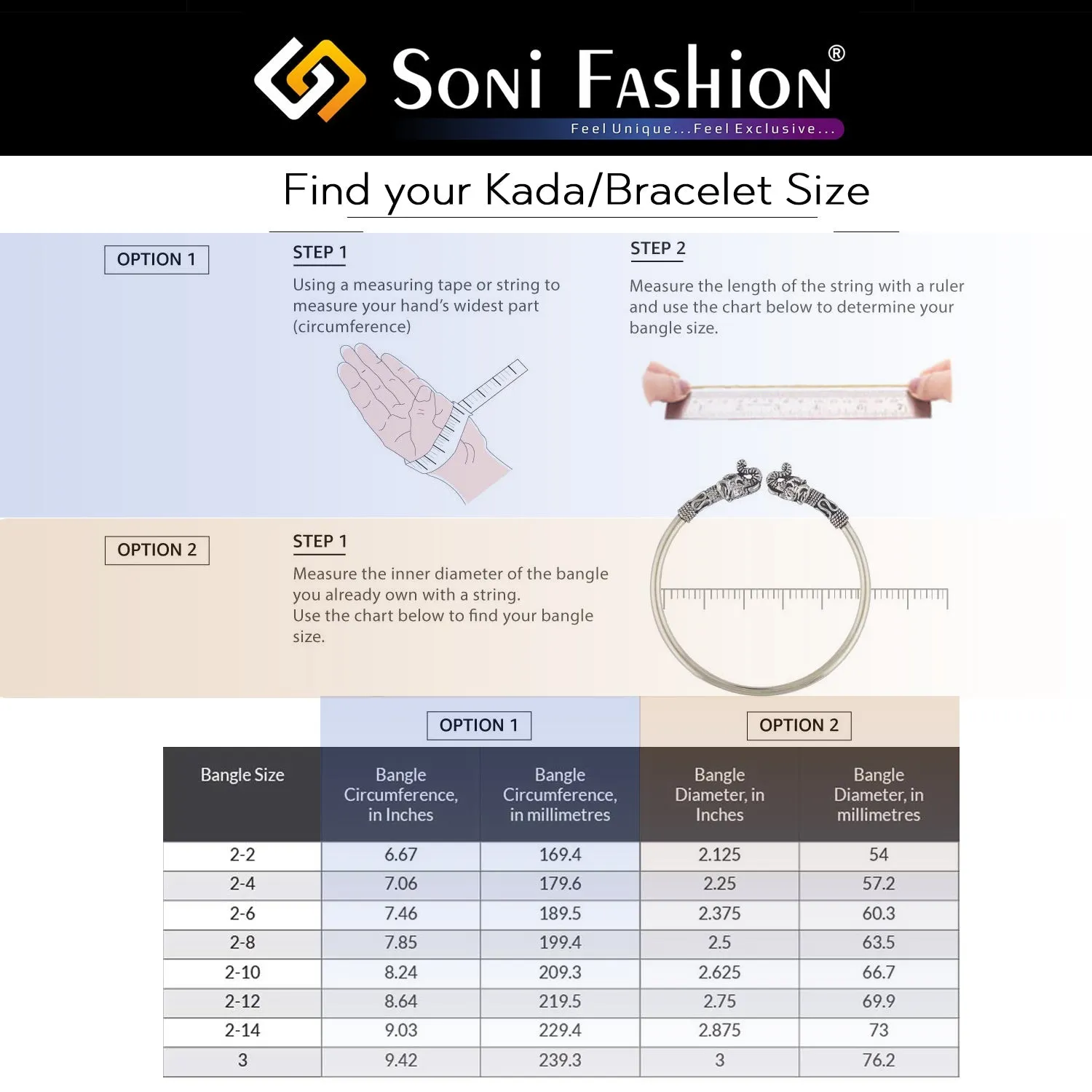 Sophisticated Design Gold Plated Punjabi Kada for Men - Style B140