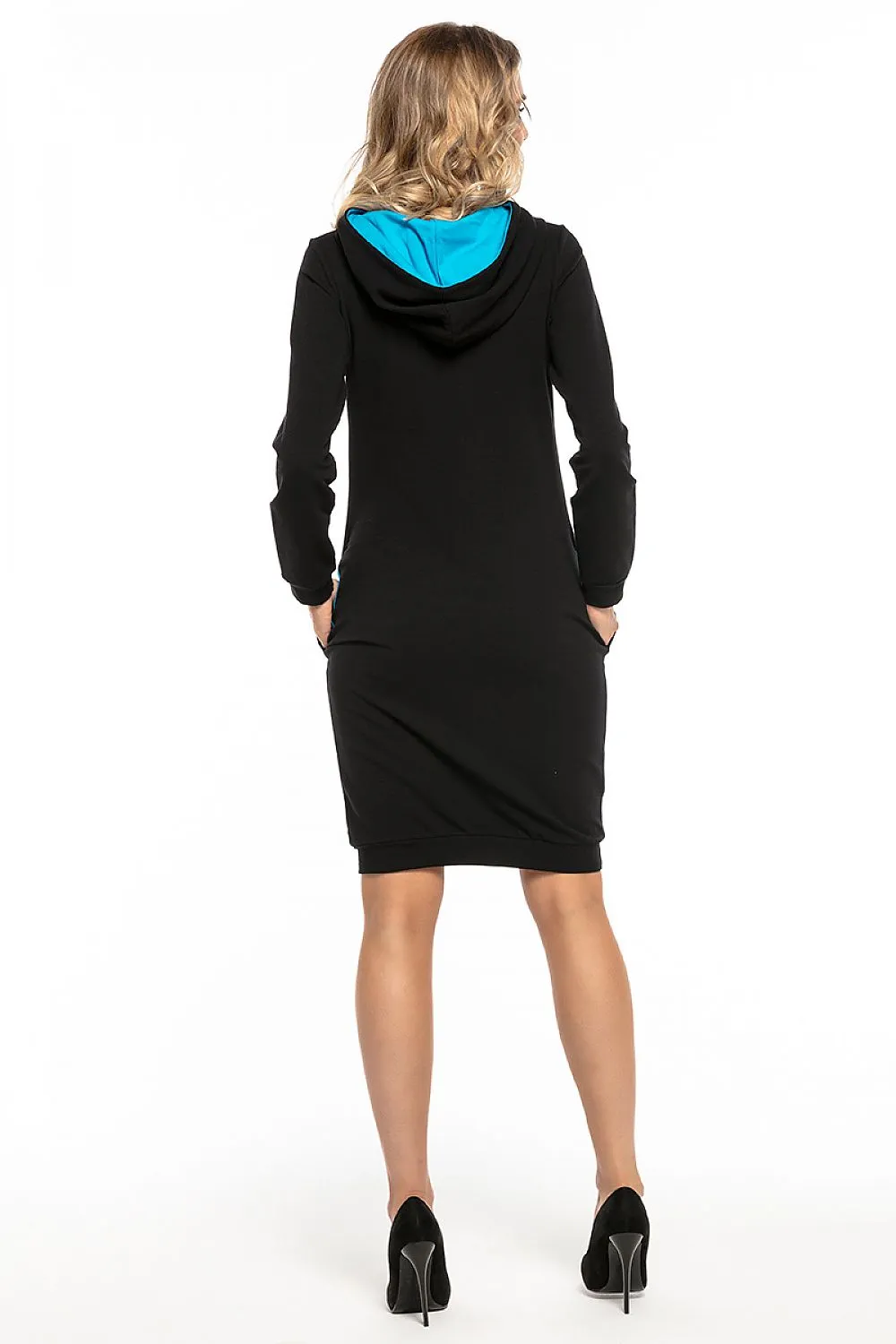 Sophisticated Knit Hooded Dress