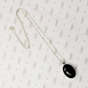 Sophisticated Onyx & Sterling Silver Pendant