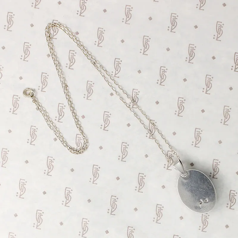 Sophisticated Onyx & Sterling Silver Pendant