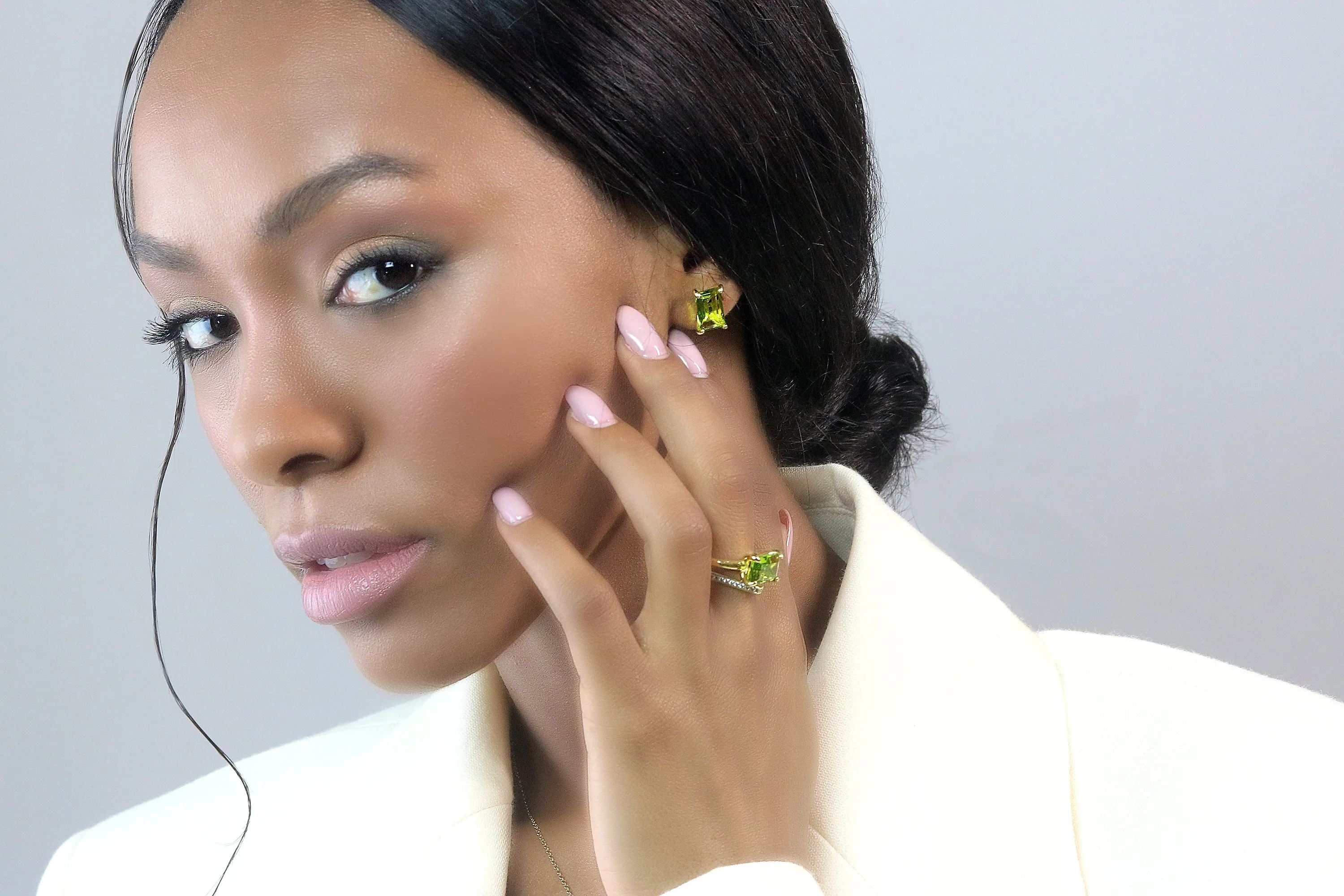Sophisticated Peridot Gold Filled Earrings