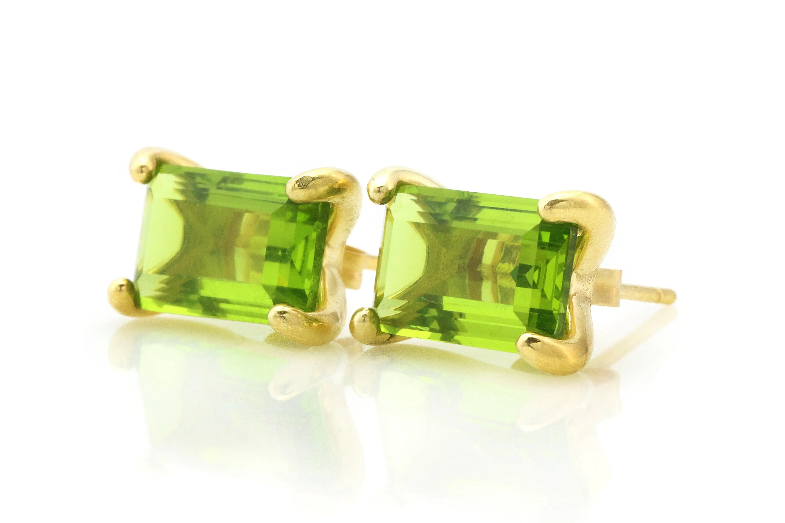 Sophisticated Peridot Gold Filled Earrings